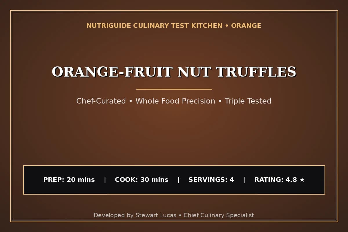 Orange-Fruit Nut Truffles