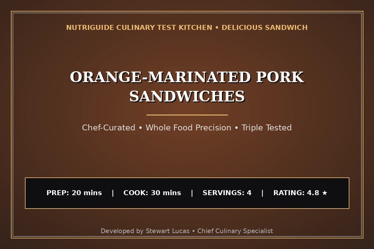 Orange-Marinated Pork Sandwiches