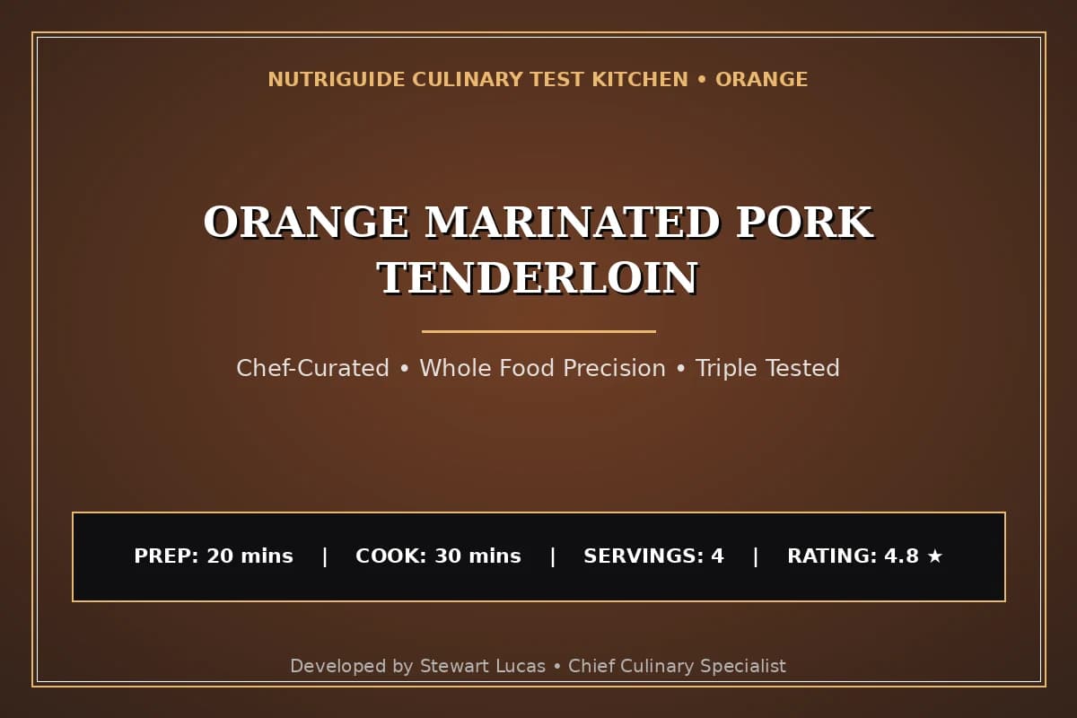Orange Marinated Pork Tenderloin
