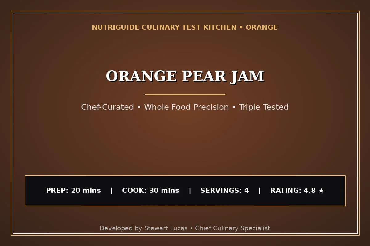 Orange Pear Jam