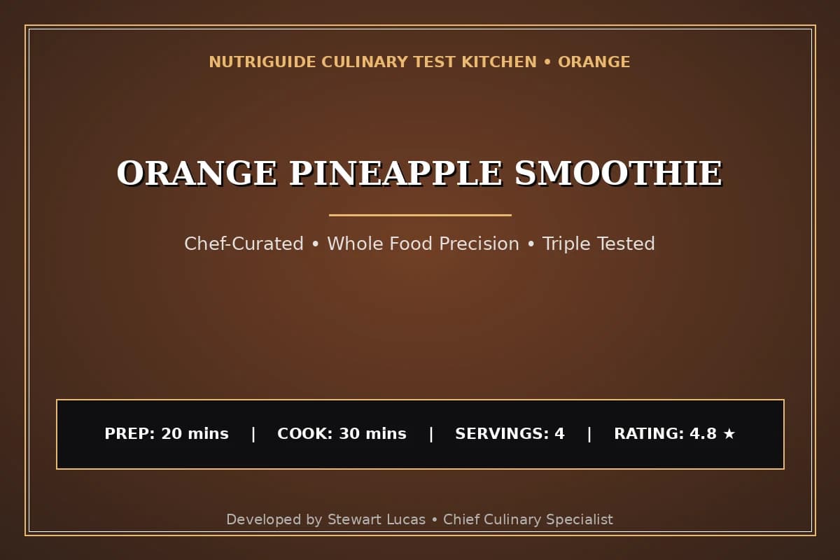 Orange Pineapple Smoothie