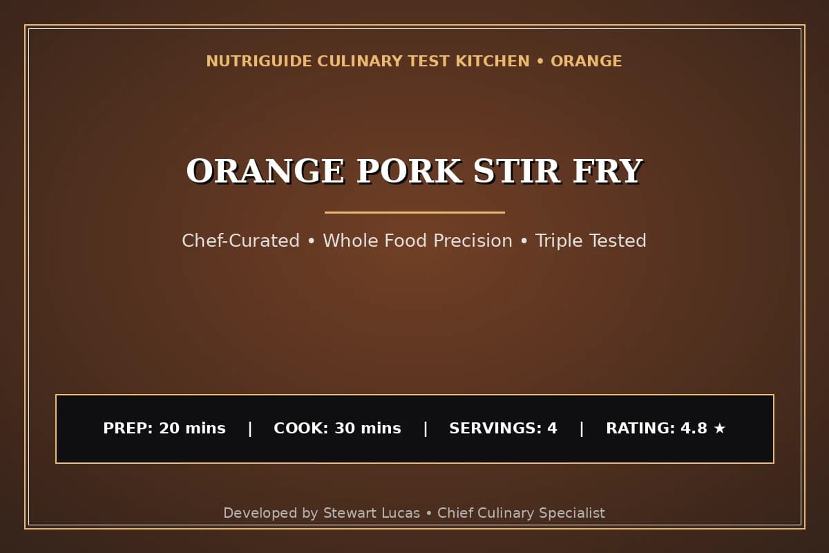 Orange Pork Stir Fry