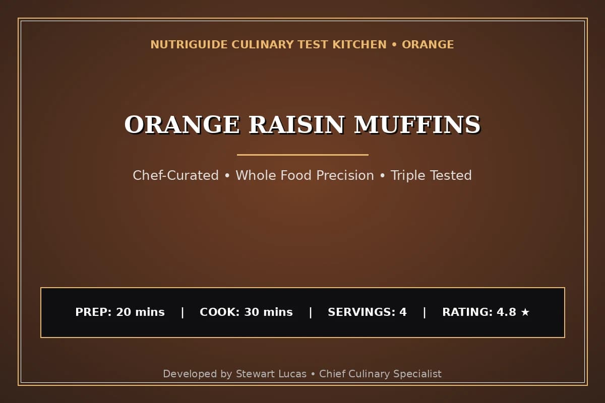 Orange Raisin Muffins