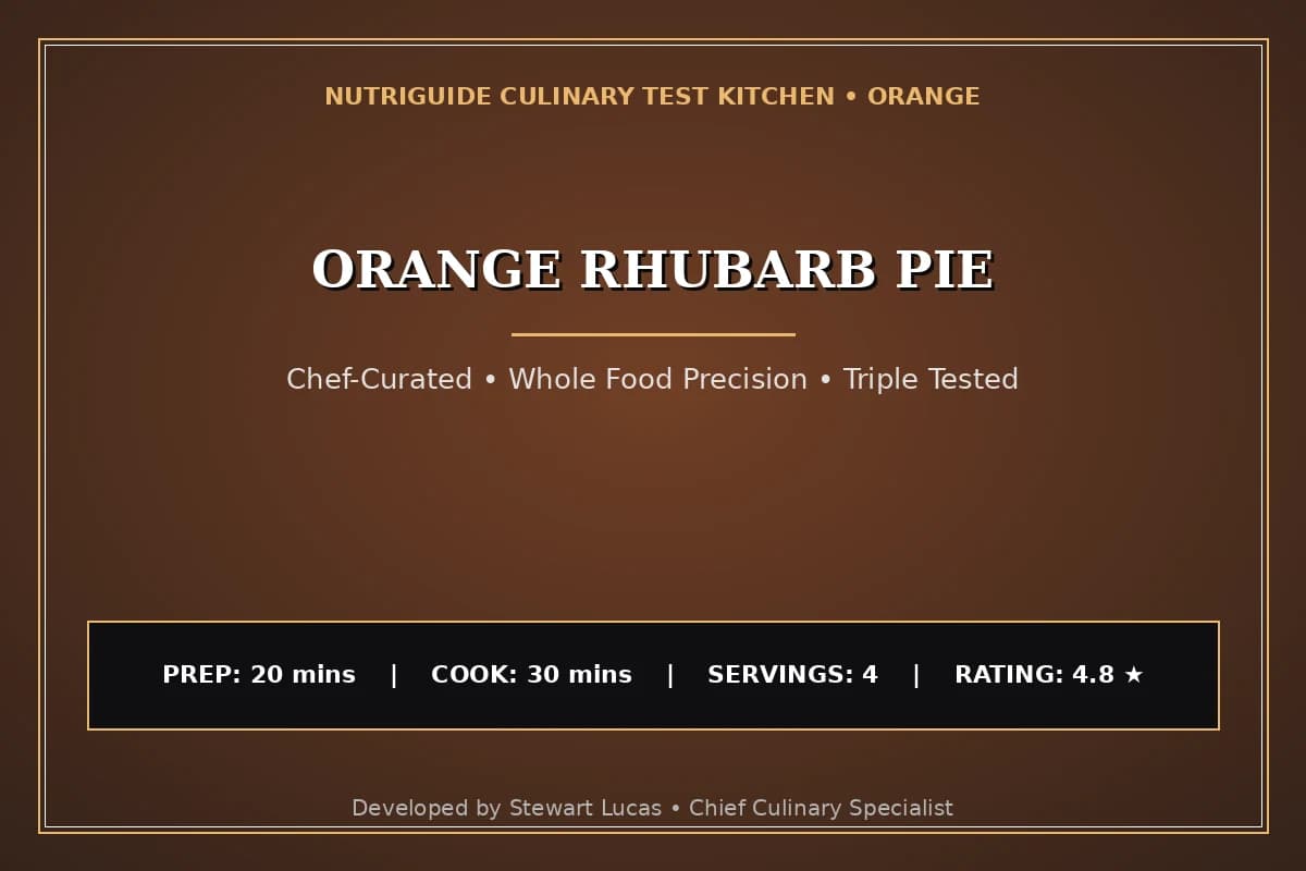 Orange Rhubarb Pie