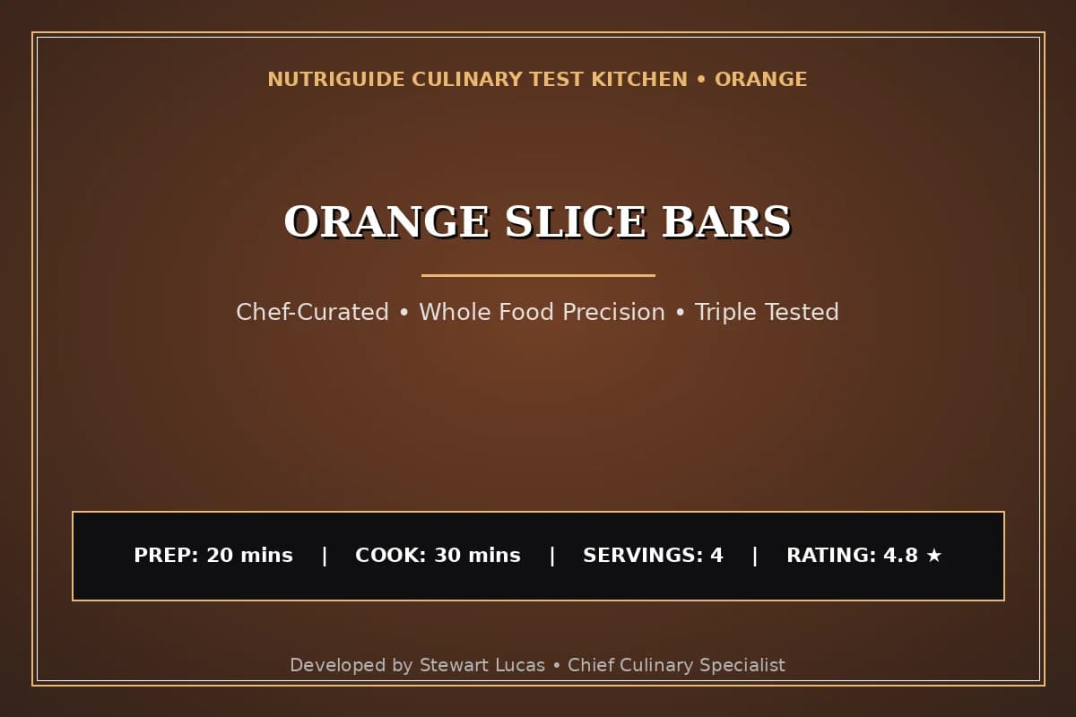 Orange Slice Bars