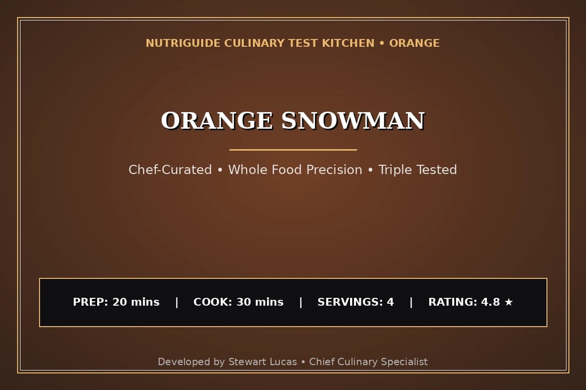 Orange Snowman