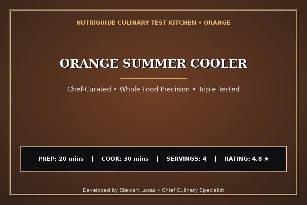 Orange Summer Cooler