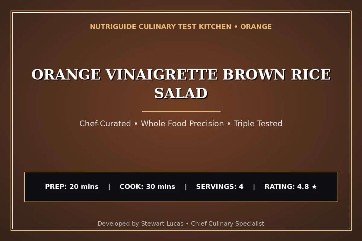 Orange Vinaigrette Brown Rice Salad