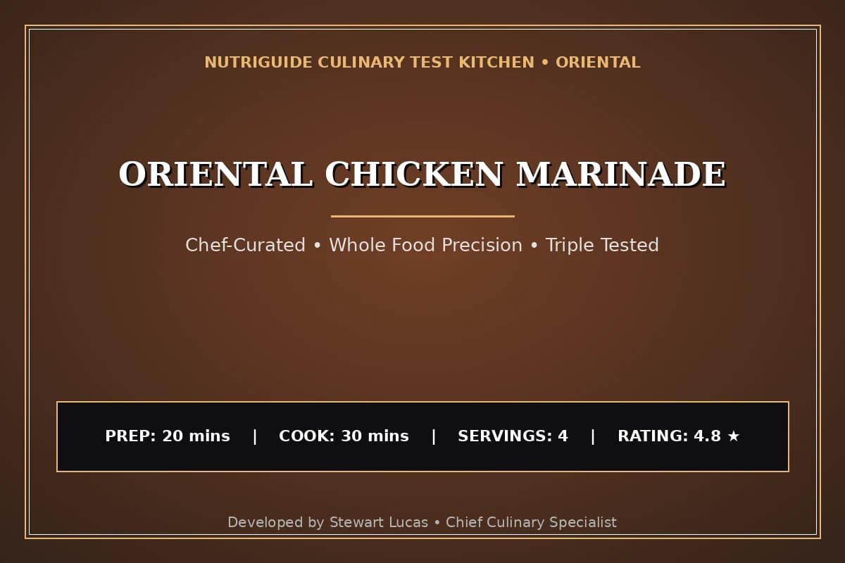 Oriental Chicken Marinade