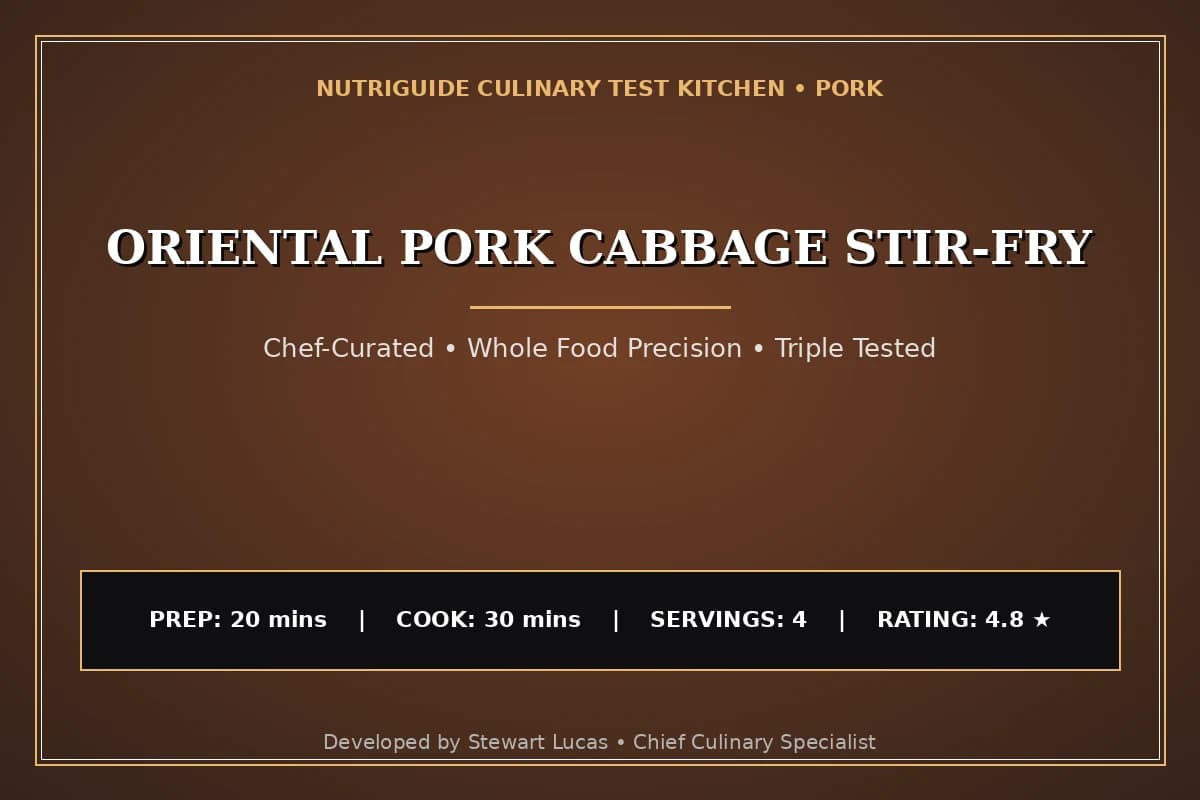 Oriental Pork Cabbage Stir-Fry
