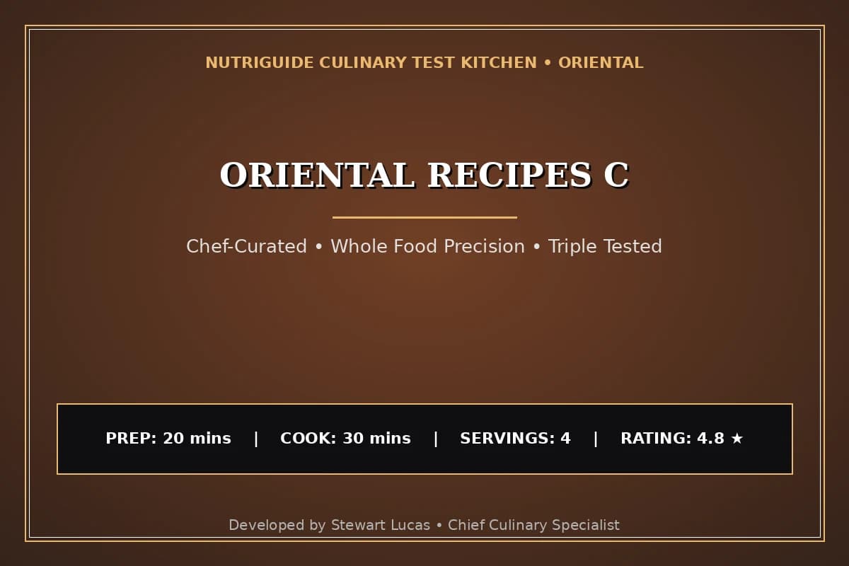 Oriental Recipes C