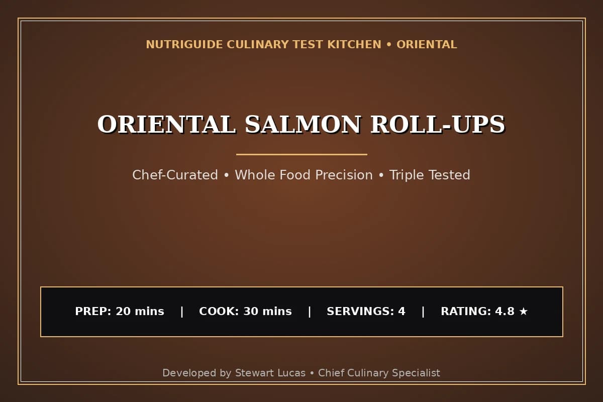 Oriental Salmon Roll-Ups