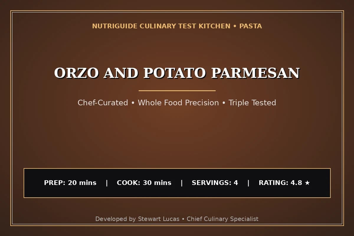 Orzo And Potato Parmesan