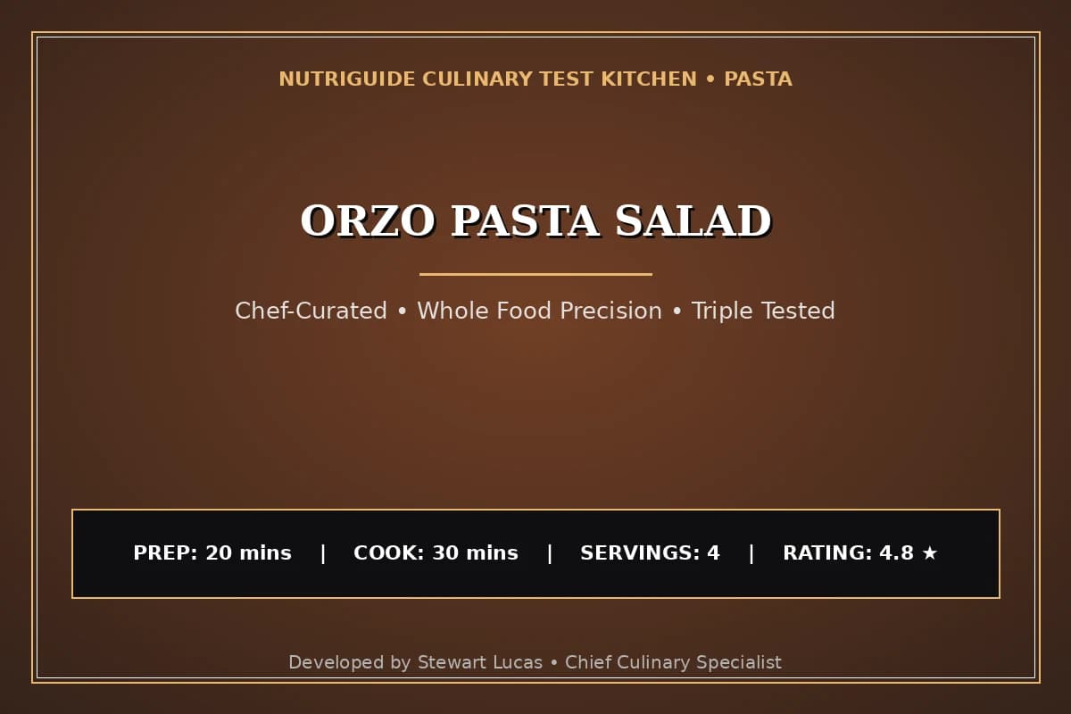 Orzo Pasta Salad