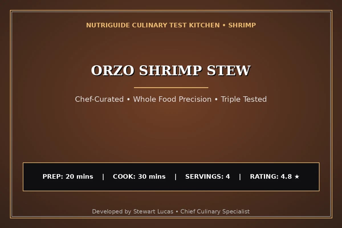 Orzo Shrimp Stew