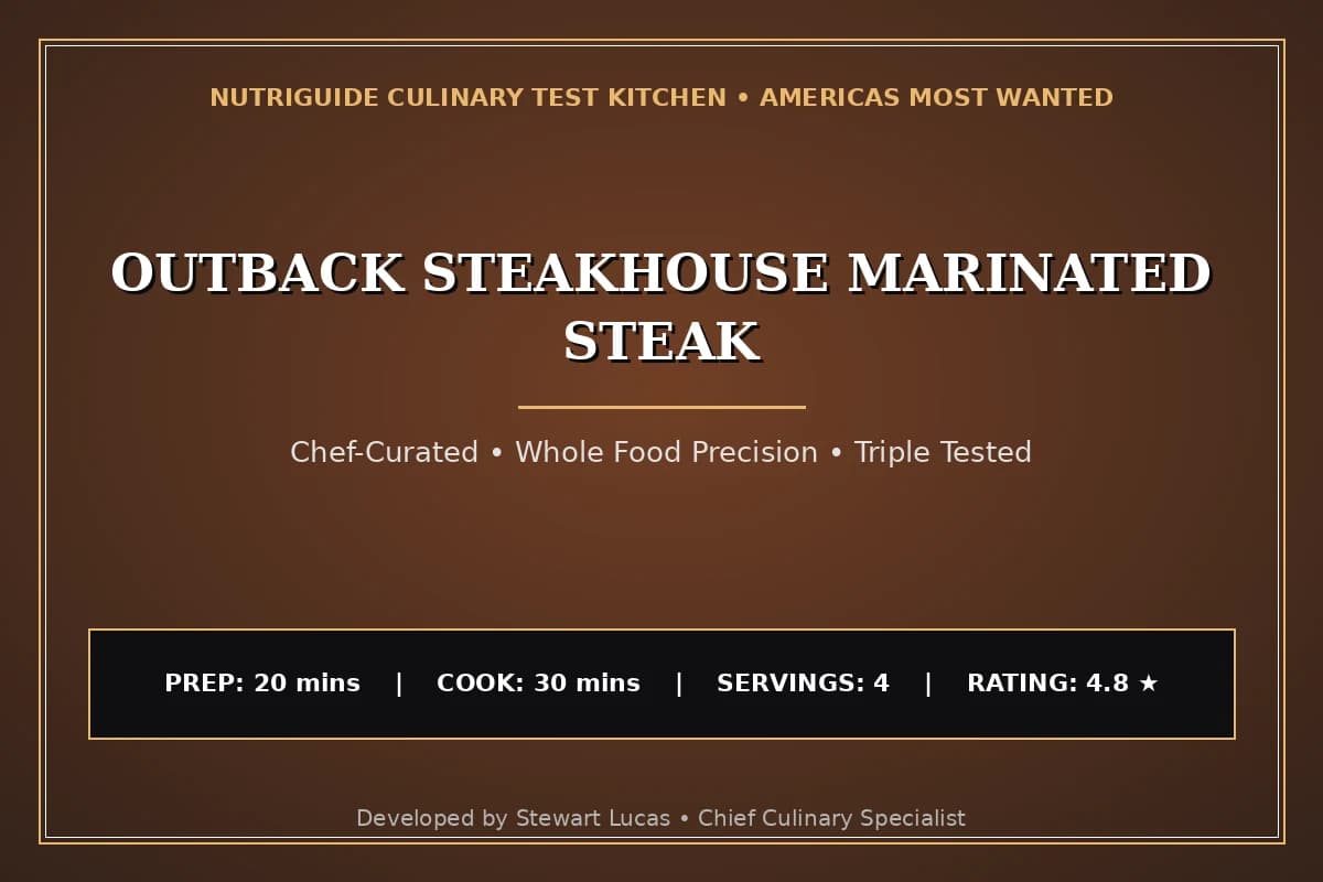 Outback Steakhouse Marinated Steak