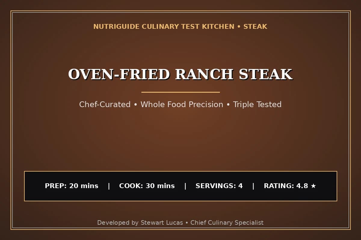 Oven-Fried Ranch Steak