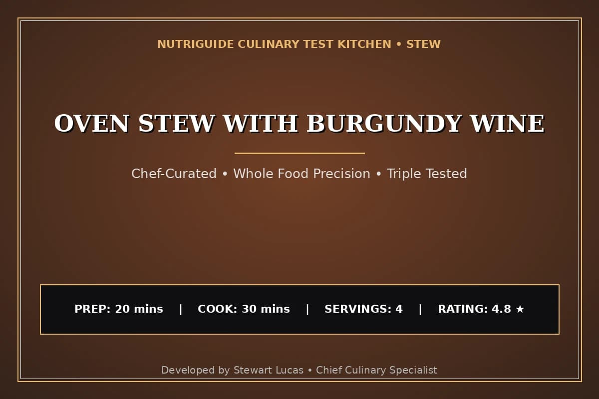 Oven Stew With Burgundy Wine