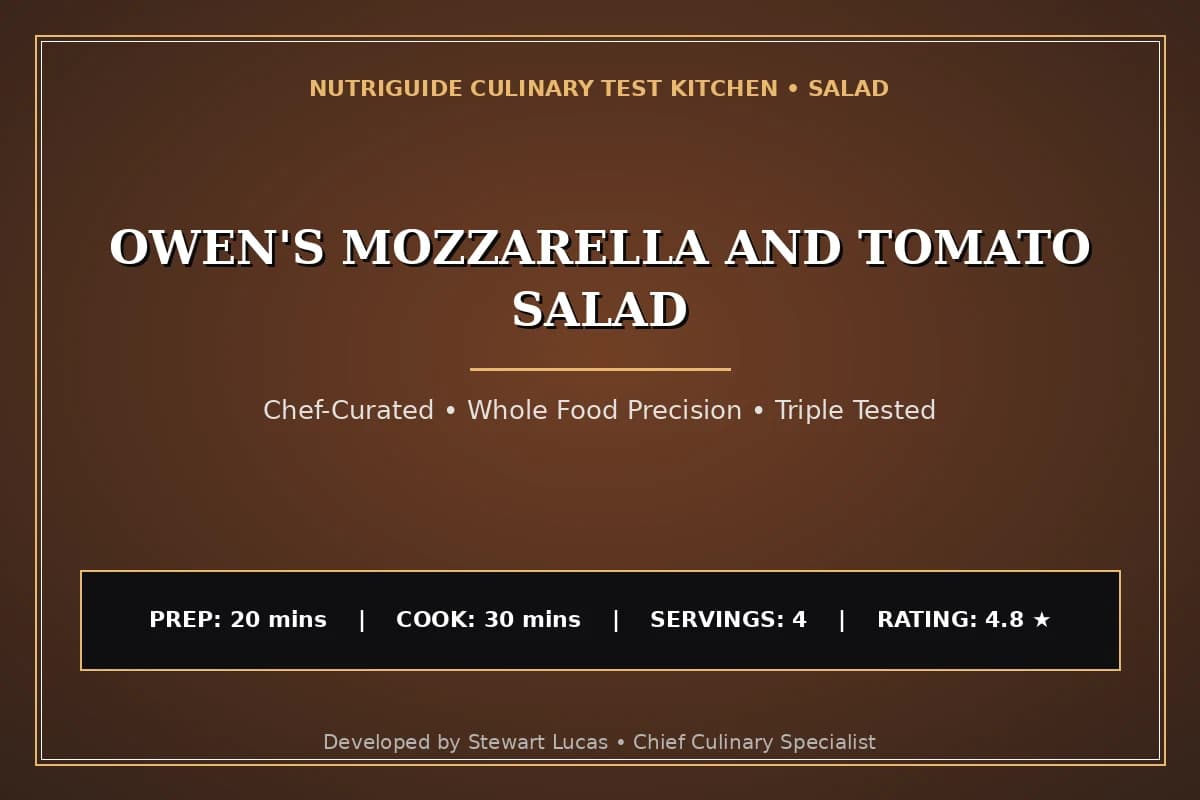 Owen'S Mozzarella And Tomato Salad