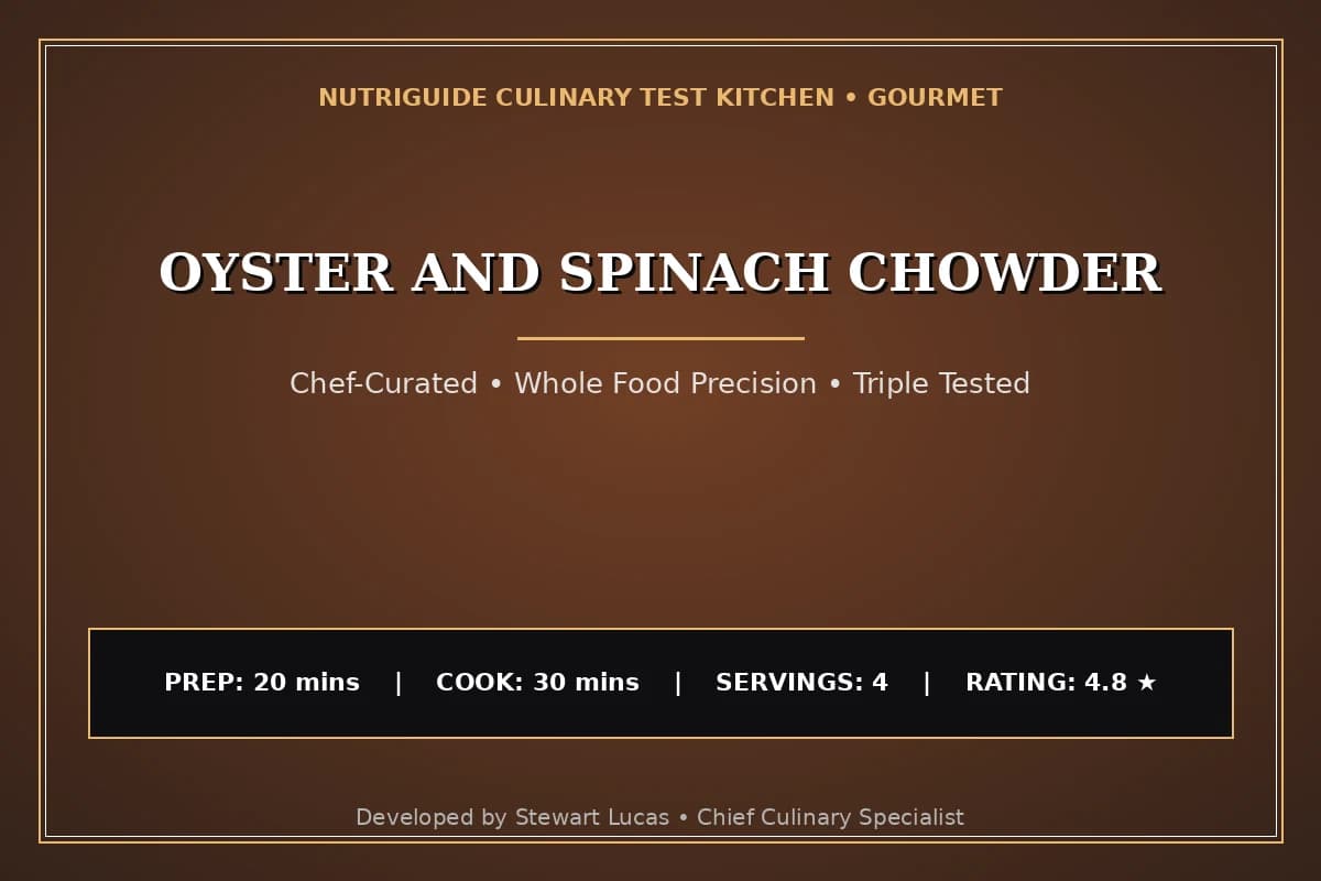 Oyster And Spinach Chowder