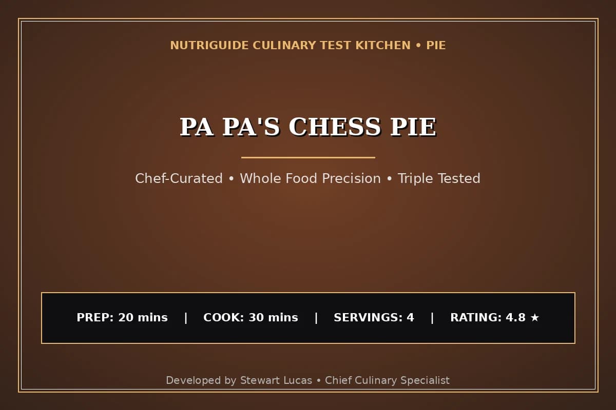 Pa Pa'S Chess Pie