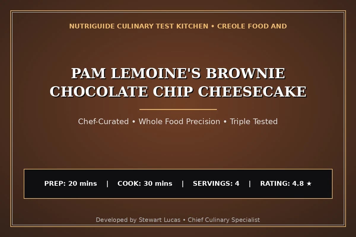 Pam Lemoine'S Brownie Chocolate Chip Cheesecake