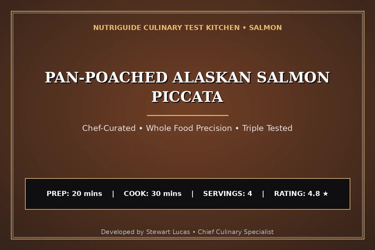 Pan-Poached Alaskan Salmon Piccata