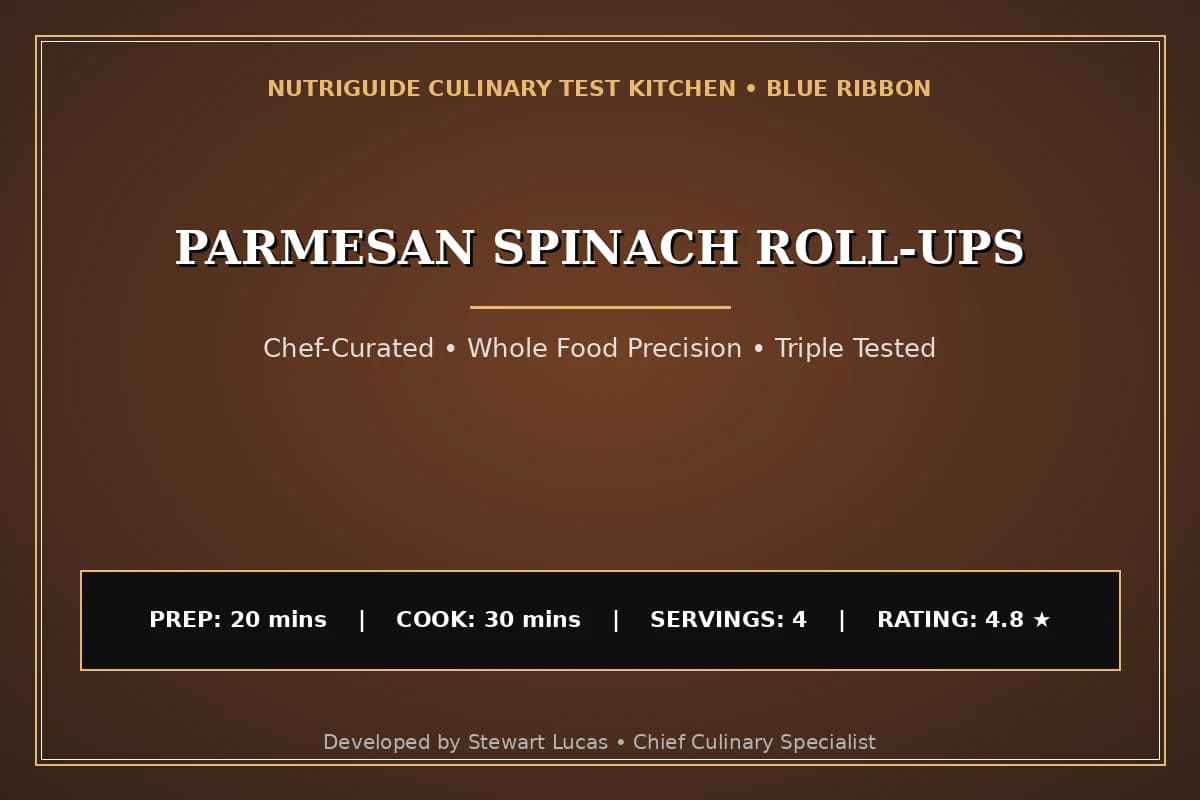 Parmesan Spinach Roll-Ups