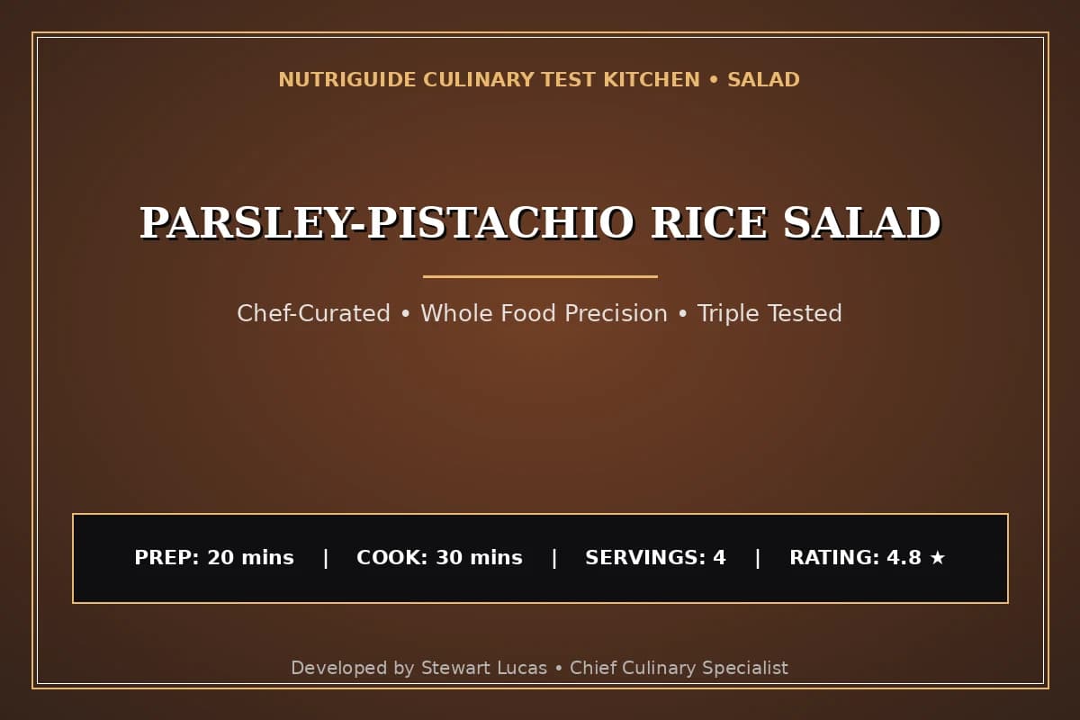 Parsley-Pistachio Rice Salad