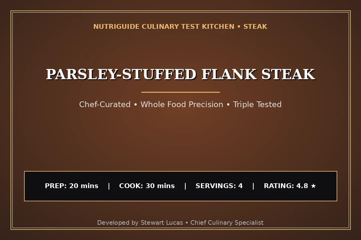 Parsley-Stuffed Flank Steak