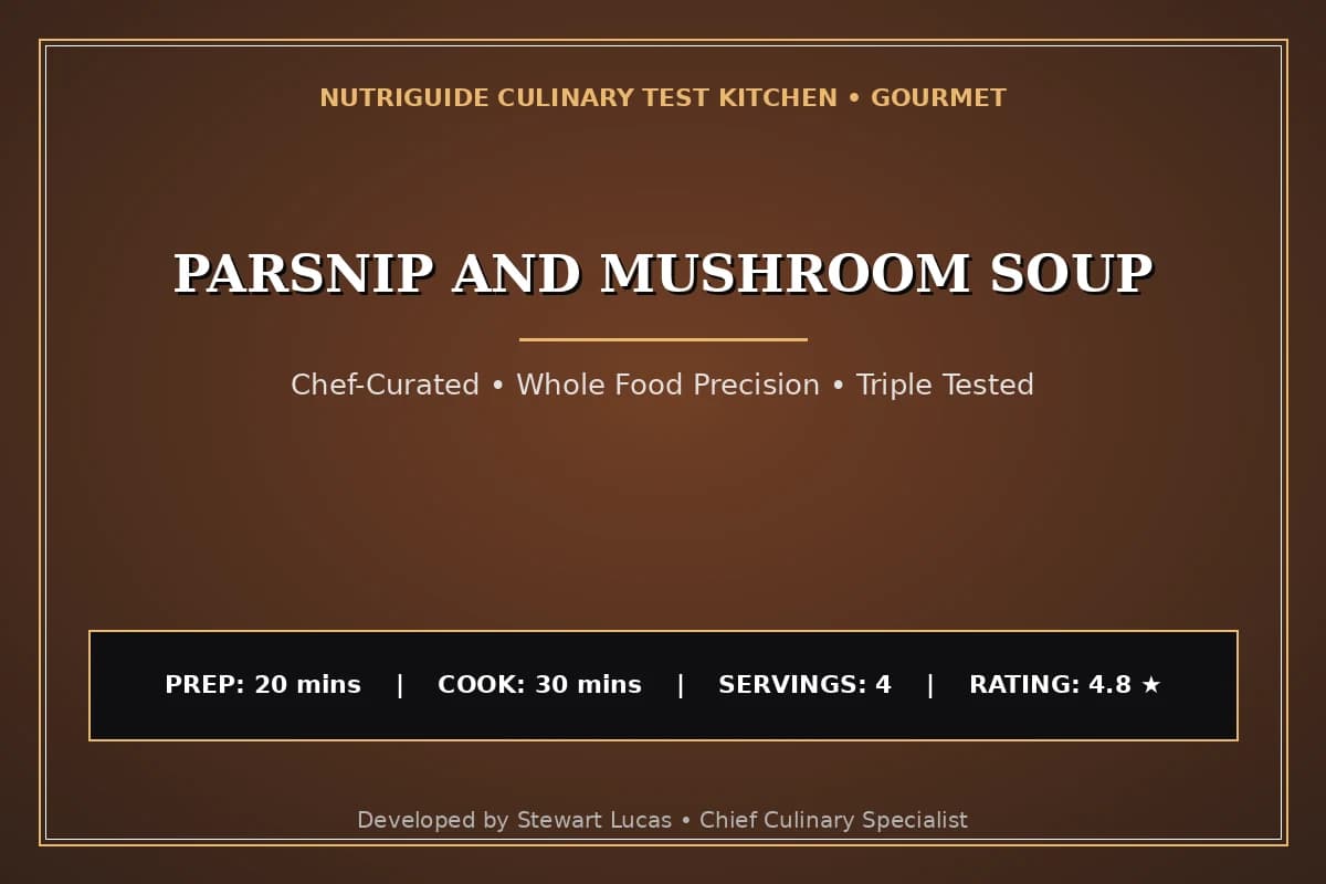 Parsnip And Mushroom Soup