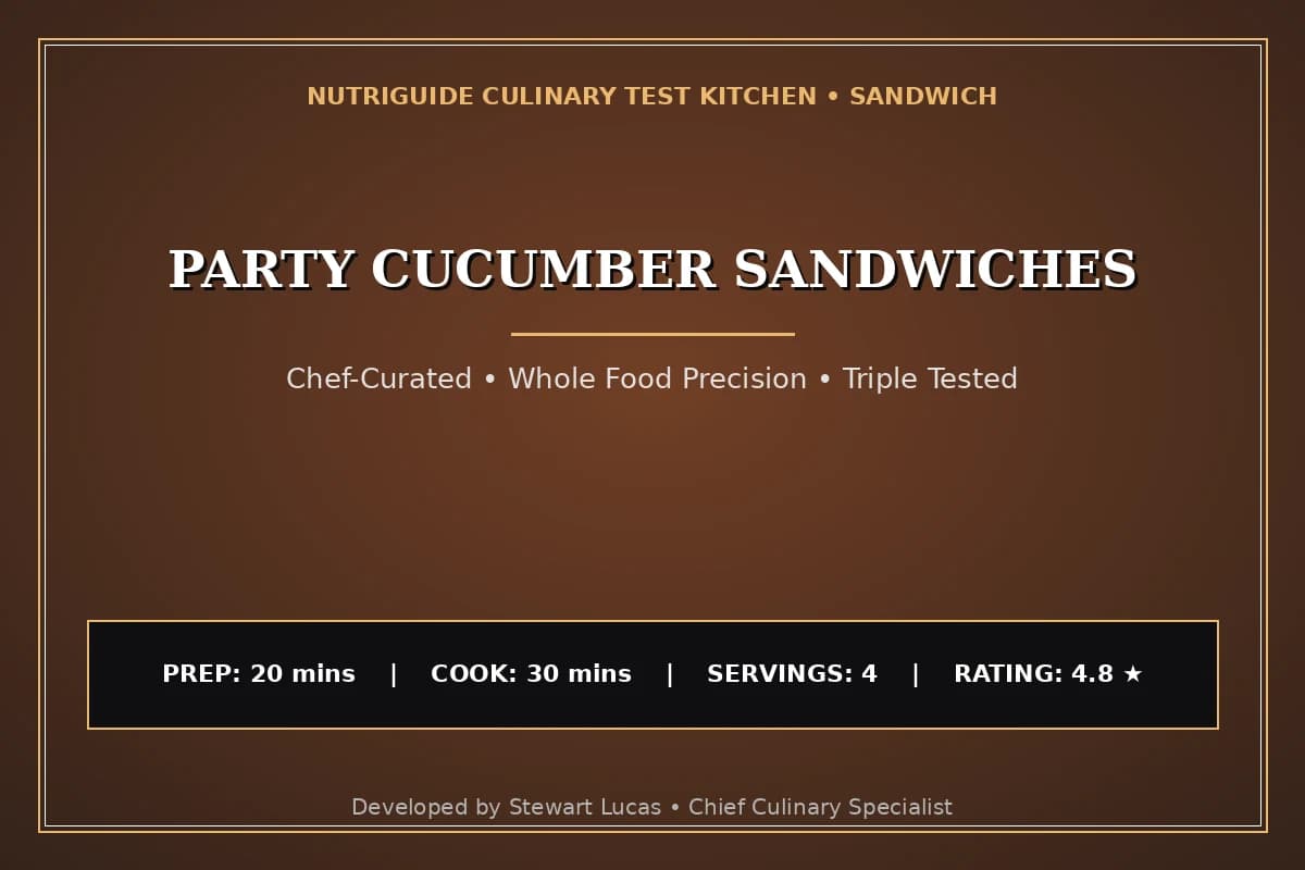 Party Cucumber Sandwiches