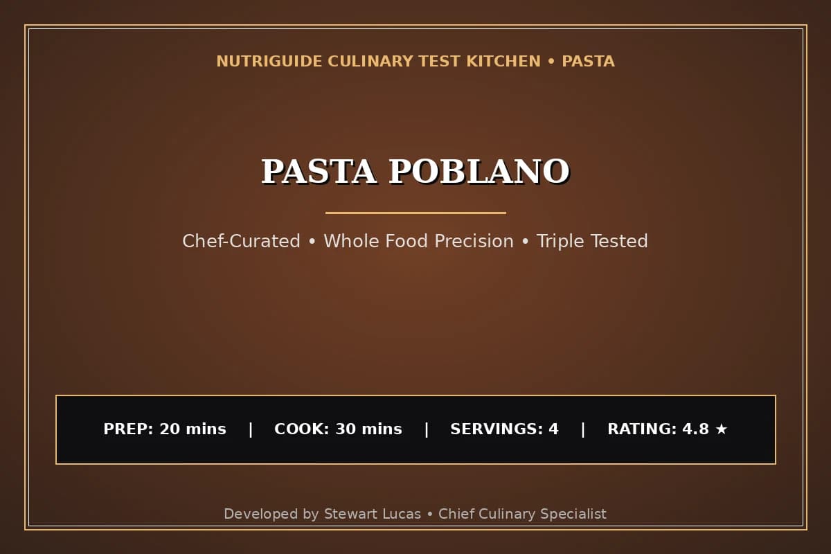 Pasta Poblano