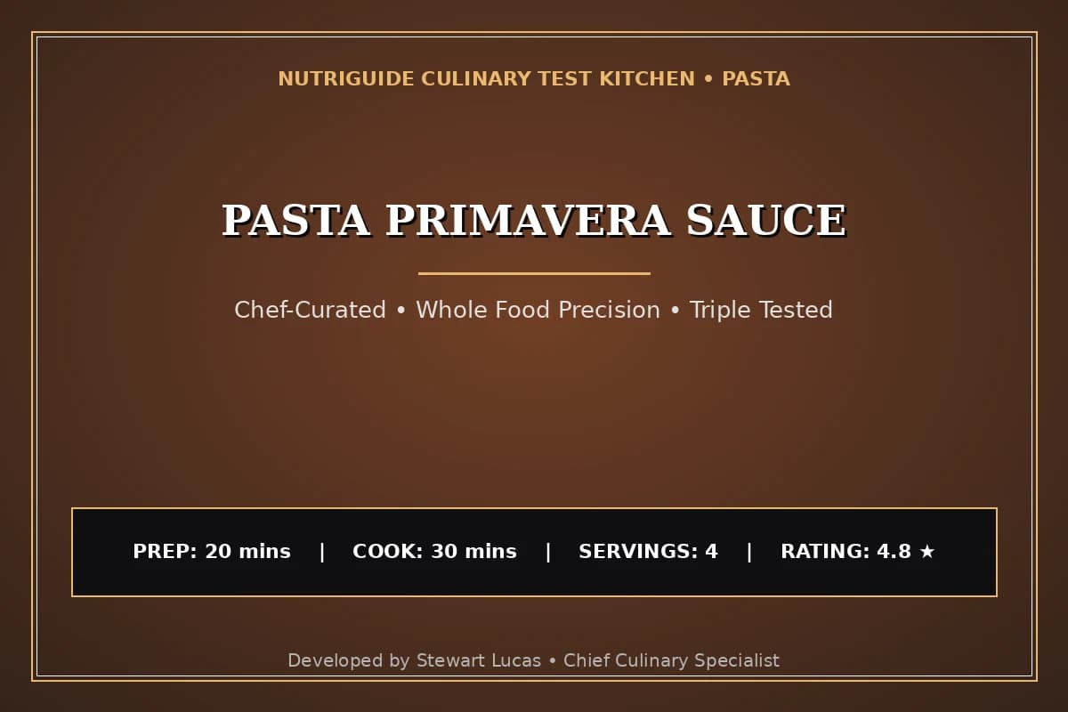 Pasta Primavera Sauce