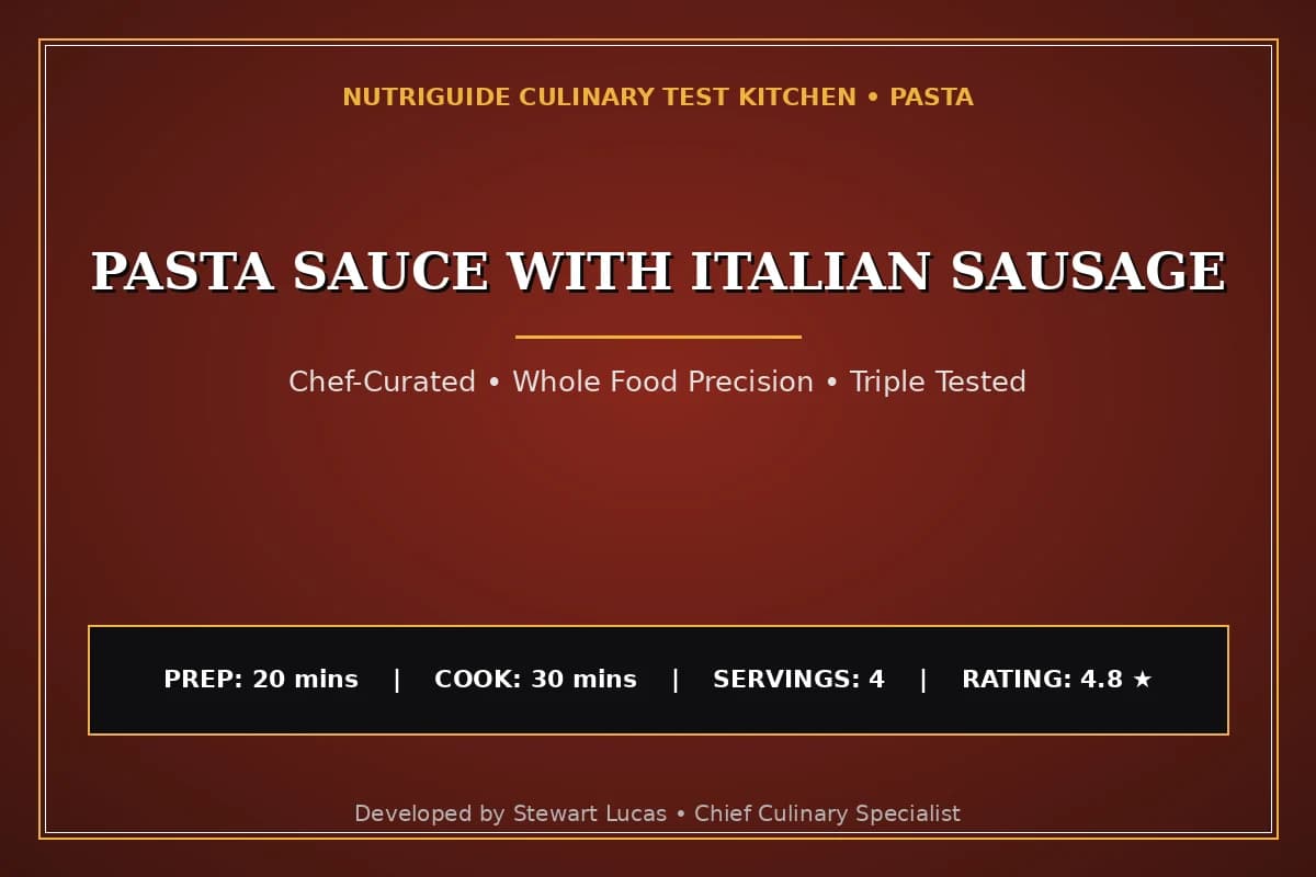 Pasta Sauce With Italian Sausage