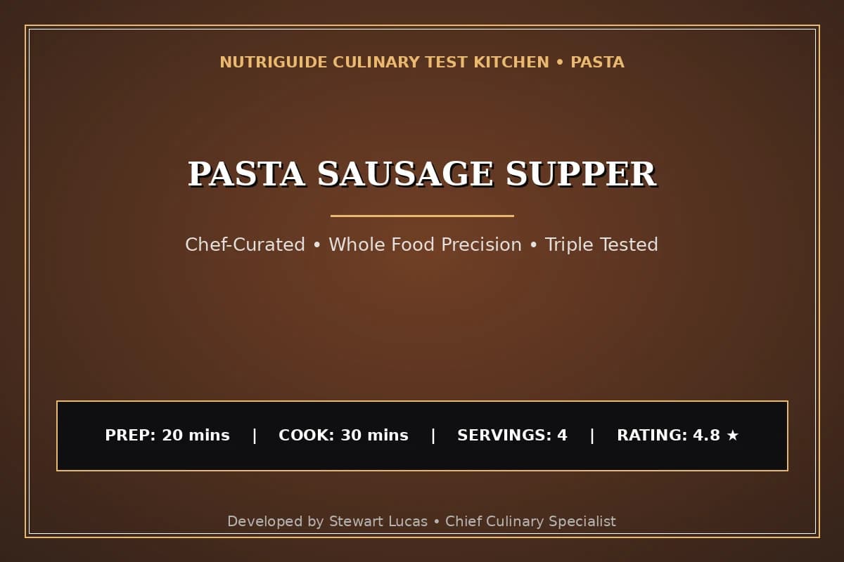 Pasta Sausage Supper