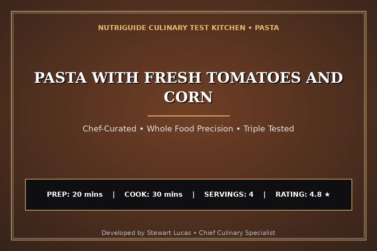 Pasta With Fresh Tomatoes And Corn