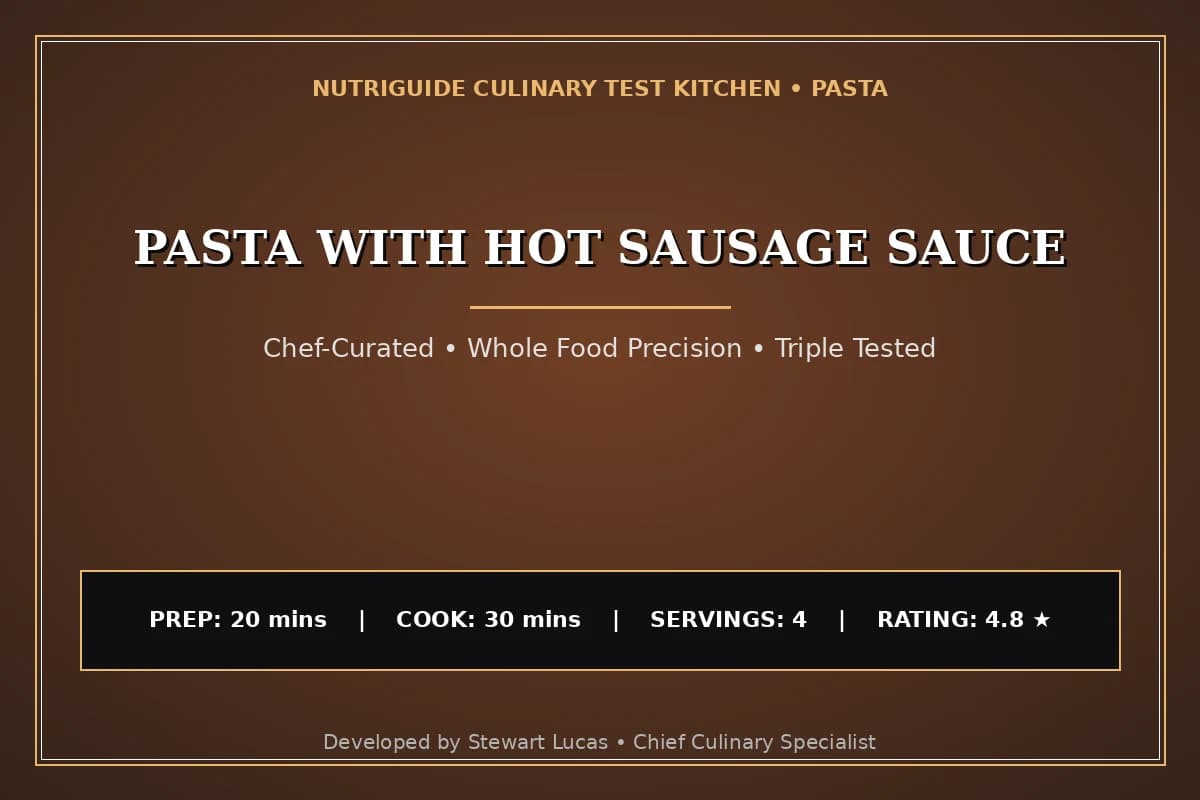Pasta With Hot Sausage Sauce