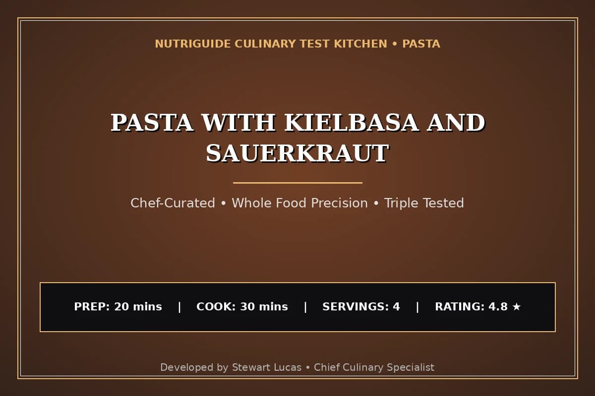 Pasta With Kielbasa And Sauerkraut