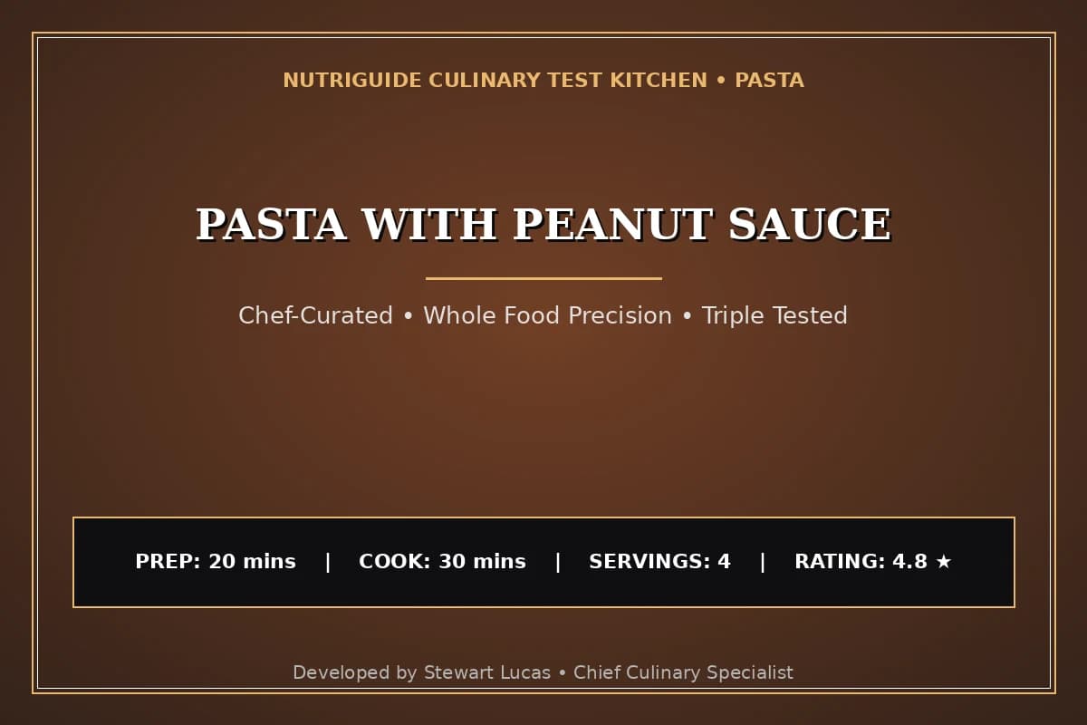 Pasta With Peanut Sauce
