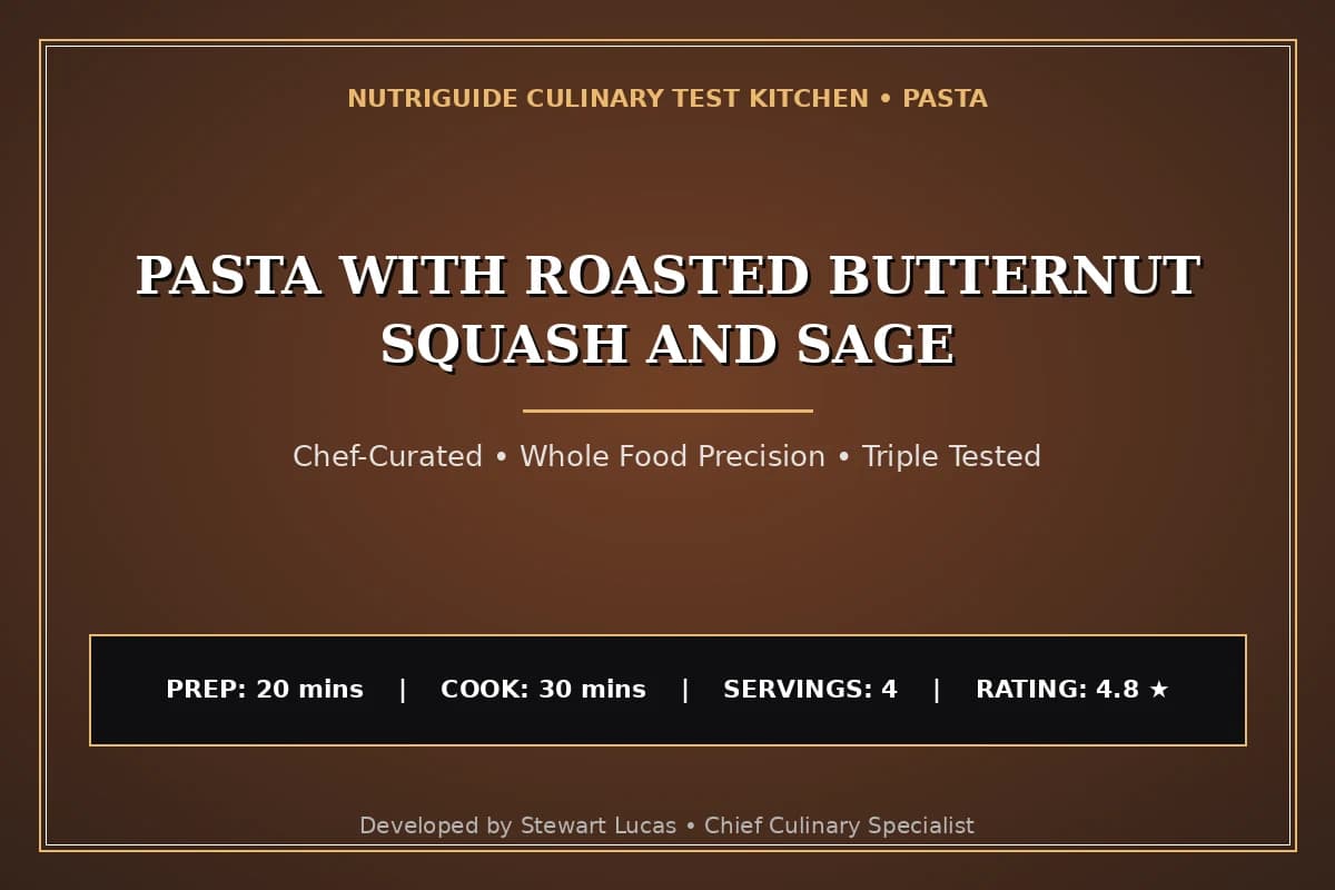 Pasta With Roasted Butternut Squash And Sage