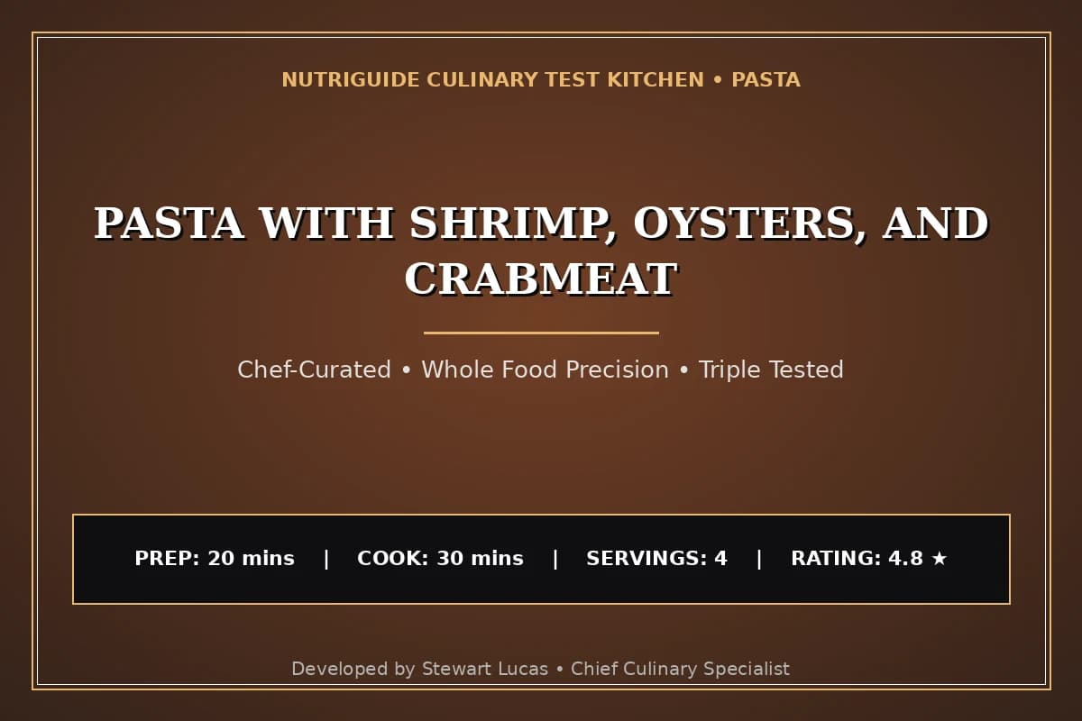 Pasta With Shrimp, Oysters, And Crabmeat