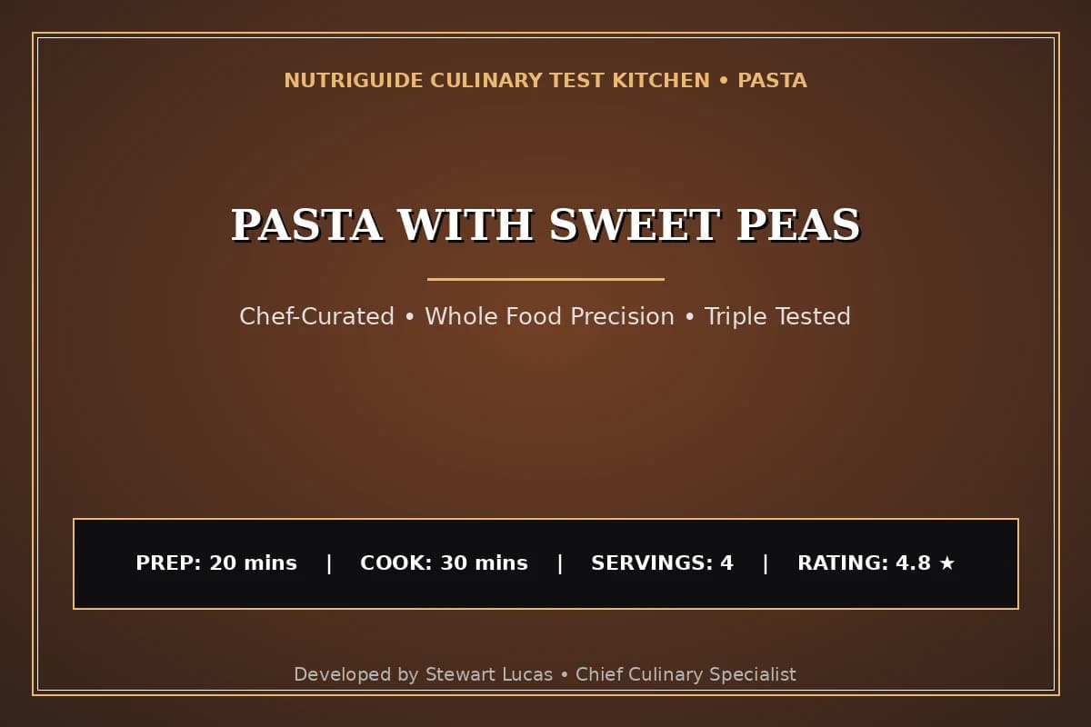 Pasta With Sweet Peas