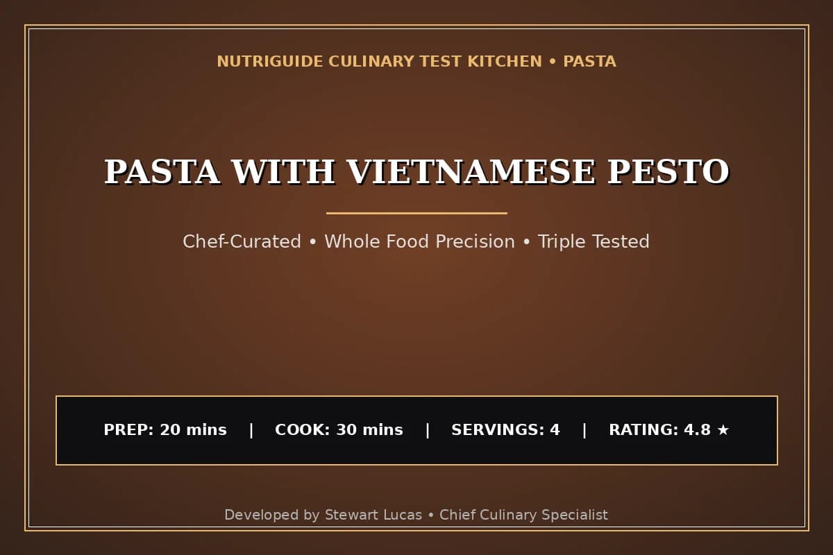 Pasta With Vietnamese Pesto