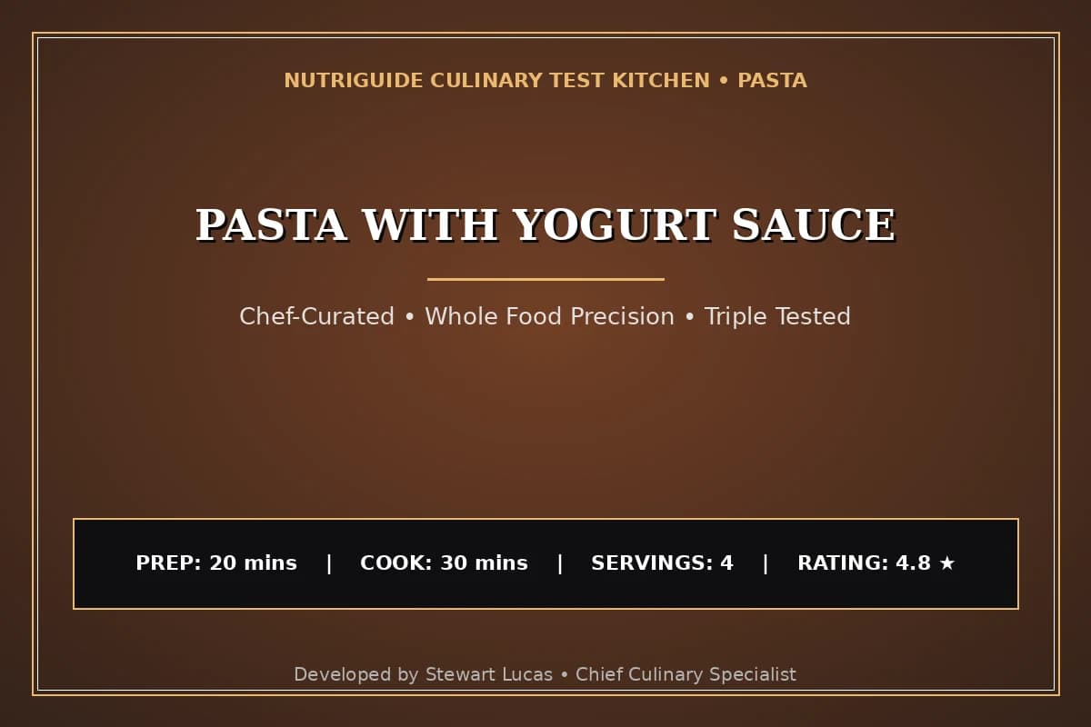 Pasta With Yogurt Sauce
