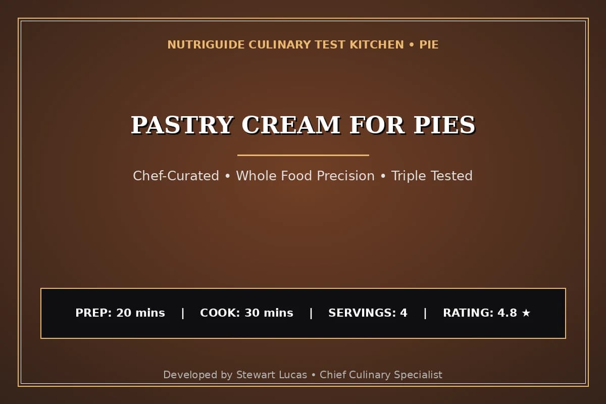 Pastry Cream For Pies