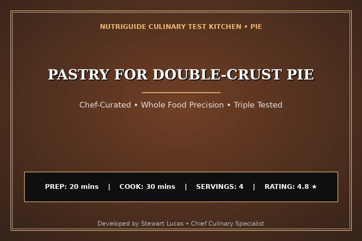 Pastry For Double-Crust Pie
