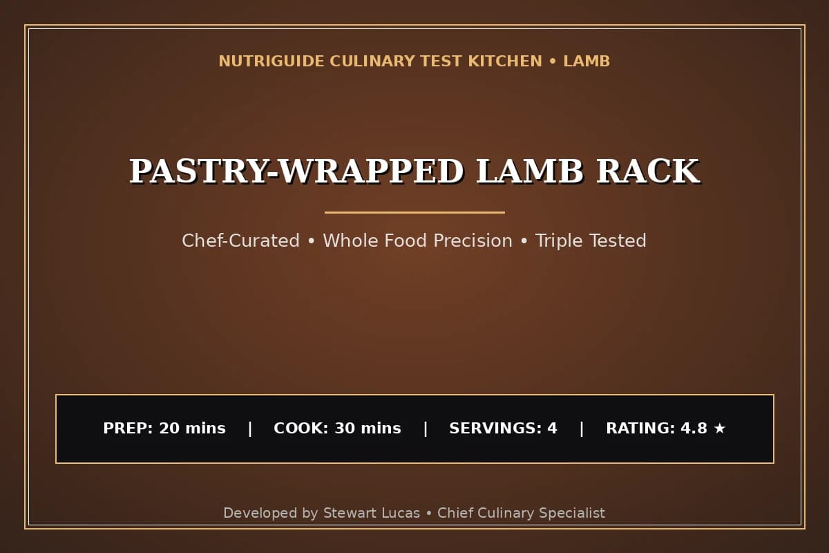Pastry-Wrapped Lamb Rack
