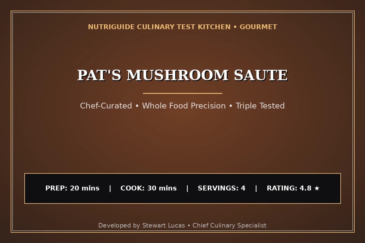 Pat'S Mushroom Saute