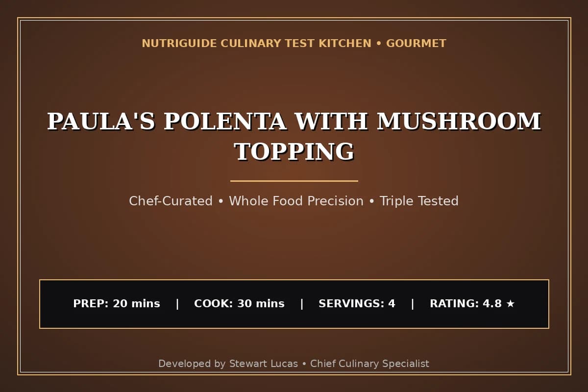 Paula'S Polenta With Mushroom Topping